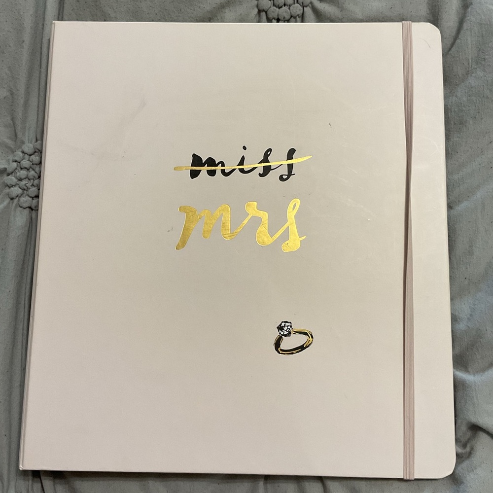 Used Kate spade wedding planner/binder